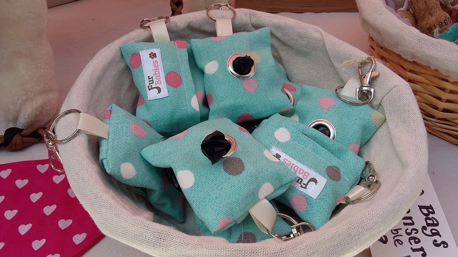 fur babies handmade dog poo bag holders