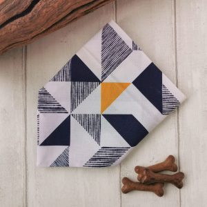 geometric print dog bandana