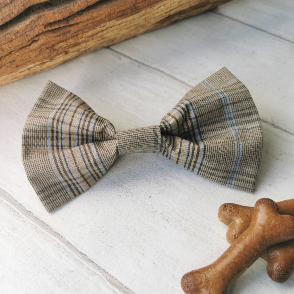 Country Plaid dog bow tie