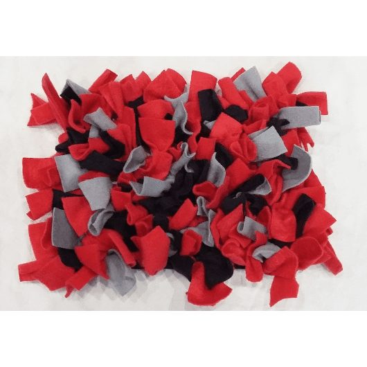Dog snuffle mat red