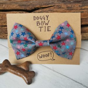 Stardust bow tie for dogs