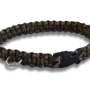paracord dog collar cobra knot army camo
